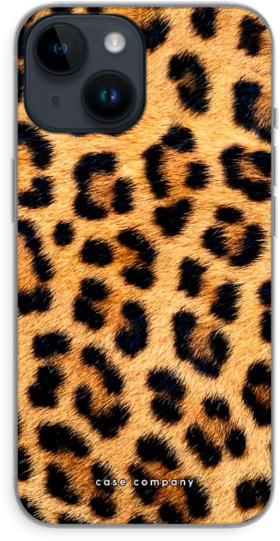 Case Company® - Hoesje geschikt voor iPhone 14 hoesje - Luipaard - Soft Cover Telefoonhoesje - Bescherming aan alle Kanten en Schermrand