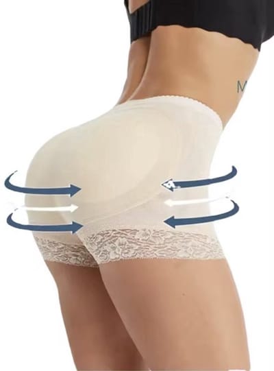 Beige Buttlift broekje - Butt lift onderbroek - Shapewear broek - Beige - Billen liften - Volle billen- Butt lifter- slipje met vulling - Medium - Sexy billen - Onderbroek - Valt klein - CHPN