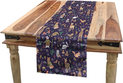 New Bed Kerstmis Winterbosdieren Accent Rechthoekige Tafelrunner, 40cm x 225cm