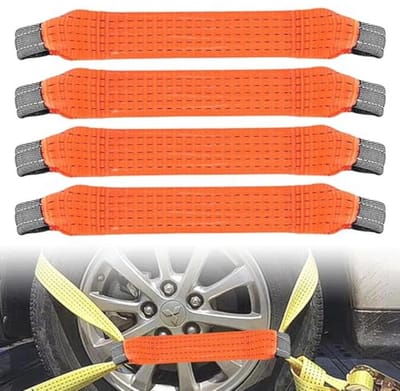 Verankeringsriemen 4 Stuks - 5 cm Breed, 0,4 Meter Ratelriem voor Auto en Transport