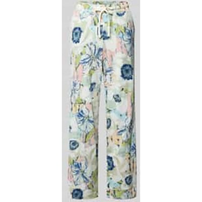 pyjamabroek in all-over look met elastisch band