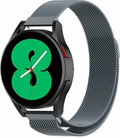 By Qubix - 20mm - Milanese bandje - Space Grey - Geschikt voor Huawei watch GT 2 (42mm) - Huawei watch GT 3 (42mm) - Huawei watch GT 3 Pro (43mm)