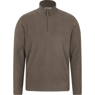 Mountain Warehouse Heren Camber II Half Zip Fleece (Lichtbruin)