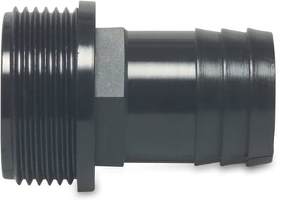 Deltafix slangtule buitendraad pp zwart 1/2 inch naar 13 mm