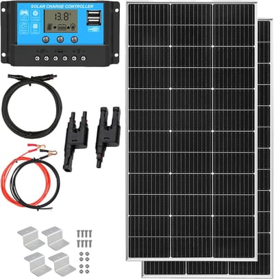 Zonnepaneel Set - Zonnepanelen Kit - Energie Opwekken - Hoge Efficiëntie - 240 Watt - Wit