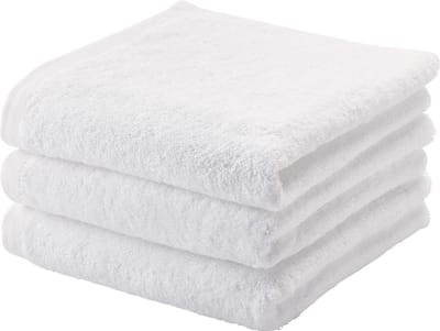 Aquanova London - Handdoek - 55x100 cm - Wit - Set van 3