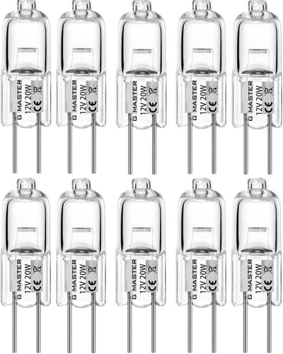 G Master- G4 Halogeen lichtbron - 12V - 20W - Halogeen lamp - 10 stuks