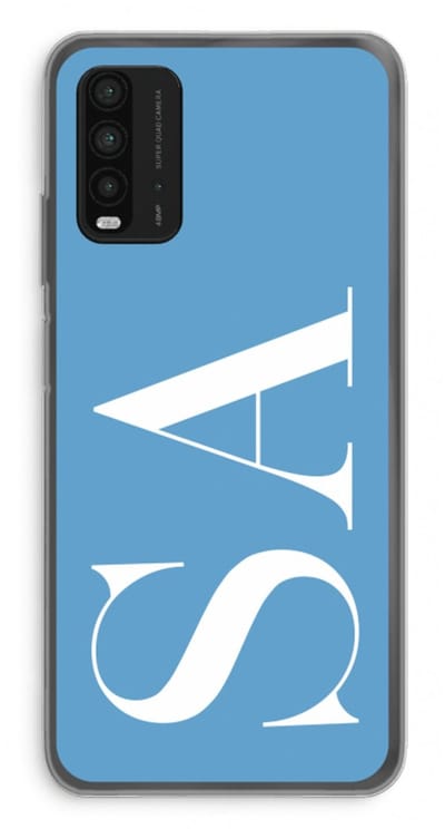 Gepersonaliseerd - Case Company® - Hoesje geschikt voor Xiaomi Redmi 9T hoesje - Monogram N°2 - Soft Cover Telefoonhoesje - Bescherming aan alle Kanten en Schermrand