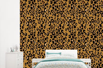 Behang - Fotobehang Panterprint - Luxe - Patronen - Breedte 315 cm x hoogte 260 cm