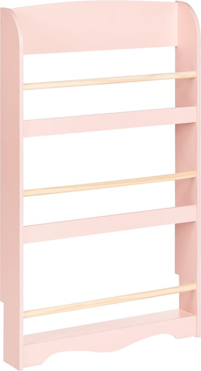 LILOET - Wandboekenkast - Pastelroze - MDF