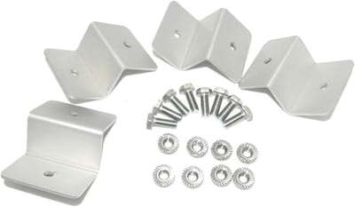 Zonnepaneel Montage - Paneel Bevestiging - Off-Grid Installatie - Eenvoudige Bevestiging - 4 Stuks - Zilver