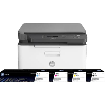HP Color Laser MFP 178nw  + 1 extra set toners