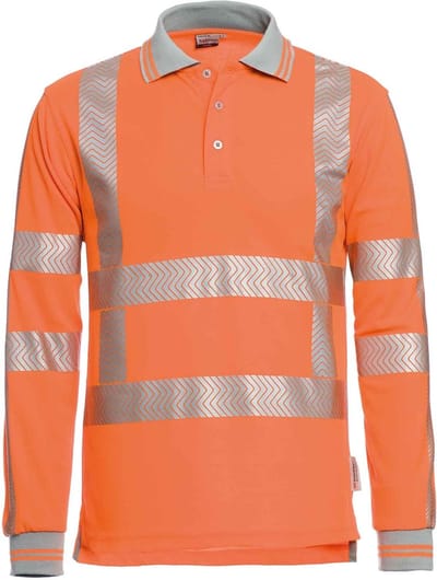 Santino Hivis poloshirt Vancouver - fluor oranje - maat S