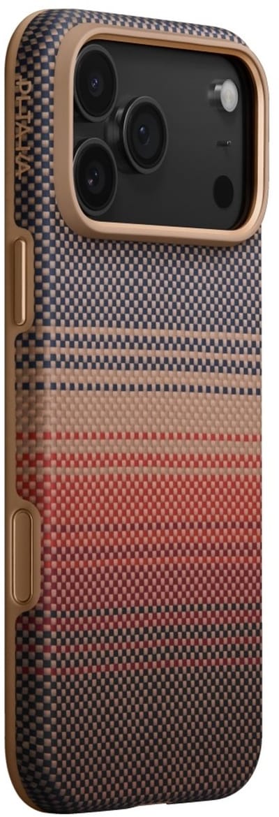 PITAKA Aramid UltraGuard Case voor iPhone 17 Pro – Sunset – MagSafe Compatible – Aramide Fiber Hoesje