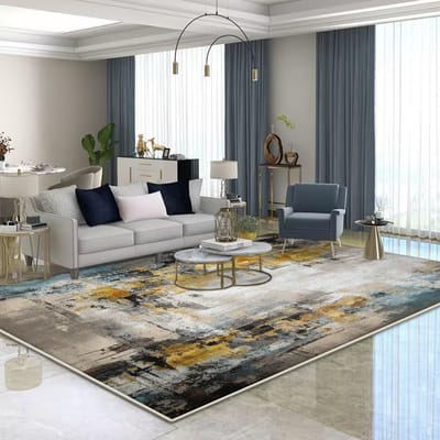 Modern Abstracte Woonkamer Decoratie Tapijt Groot Oppervlak Zacht Lounge Kleed Scandinavische Kleden voor Slaapkamer Wasbare Antislip Vloermat 60*90cm
