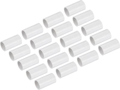 Cosensi - PVC Pipe Connectors - Verbindingsstukken - Pack van 20 - 20 mm - Voor Slangen en Elektrische Installaties - Geschikt voor Irrigatie en Me...