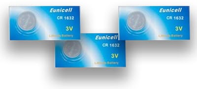 3 x TyrePal CR1632 3V Lithium Knoopcel – Batterij voor TCSO Sensor – Vervangbare Batterij voor Externe TyrePal Sensoren (TCSO, TCSB, TCSN)