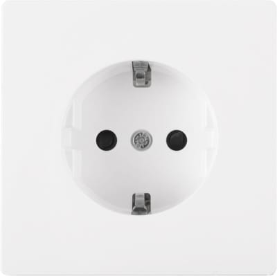 Merten D-Life contactdoos - inbouw - 1-voudig - randaarde - polarwit