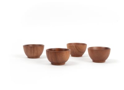 Khaya - houten eierdopje - eco-vriendelijk - vegan - handgemaakt - set van 6