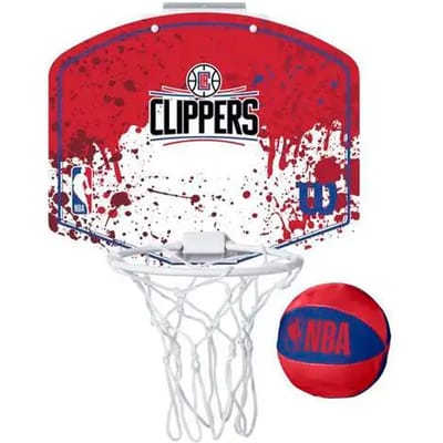 Wilson Team Mini Hoop Nba Clippers Set Met Bal En Mini Basket Veelkleurig
