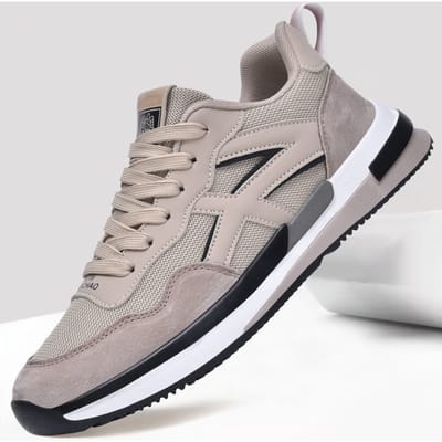 Chaussures décontractées pour hommes, chaussures respirantes pour hommes, chaussures de sport décontractées, chaussures légères à semelle souple pour hommes, chaussures de course pour étudiants 44 gray