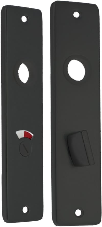 Starx WC-Schild - Deurschild met WC Slot (WC57/5) - Aluminium â€“ Zwart