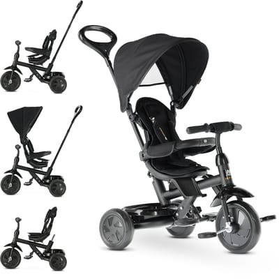 Deryan Adventurer Driewieler - 5-in-1 Kinder Driewieler - Zwart