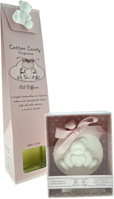 Baby, kinder Beer Cadeau Pakket Geursteen Cotton Geurstaaf 2ml & Geurstokjes 80ml