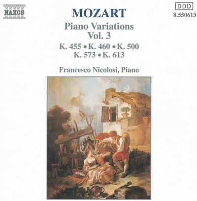 Francesco Nicolosi - Mozart: Piano Variations 3 (CD)