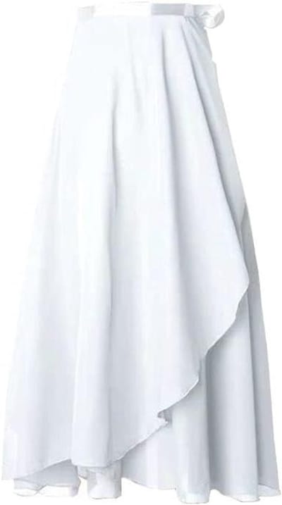 EGoods - Balletwikkelrok chiffon voor dames | Dansrok met taille stropdas | Geschikt voor vrouwelijke danstraining