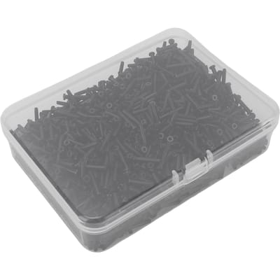 Badminton Grommets Set Nylon 2.1x13mm Badminton Racket Oogje Beschermer Bespanningsgereedschap voor Vervanging Reparatie Zwart gray