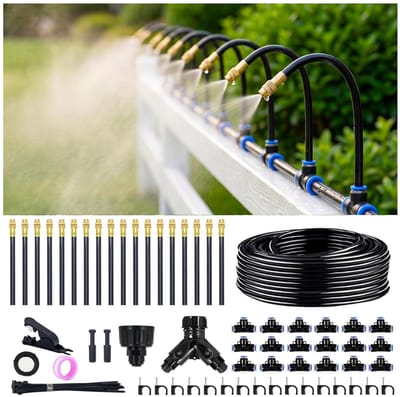 Druppelsysteem - Tuinbewatering - Planten Verzorgen - 360° Verstelbaar - 100 Meter - Zwart