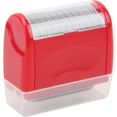 Vertrouwelijk Stempel Gevoelig voor Licht Roller Afneembaar Raam Kleine Behuizing Identiteitsbescherming Roller L Size rood