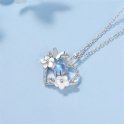 925 Sterling Zilver Schelp Bloem Hart Bedel Kettingen & Hangers Choker Ketting Voor Vrouwen Statement Bruiloft Feest Sieraden gray