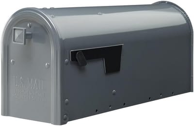 Gepoedercoat Metalen Postbus voor Buitenmontage - Verkrijgbaar in Grijs