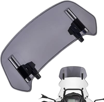 Motorfiets Windscherm - Winddeflector Scooter - Motorrijden Bescherming - Verstelbaar Acryl - 360mm x 140mm - Transparant