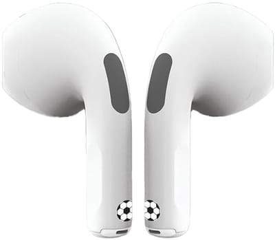 Football Bluetooth oordopjes met oplaad-opbergcase