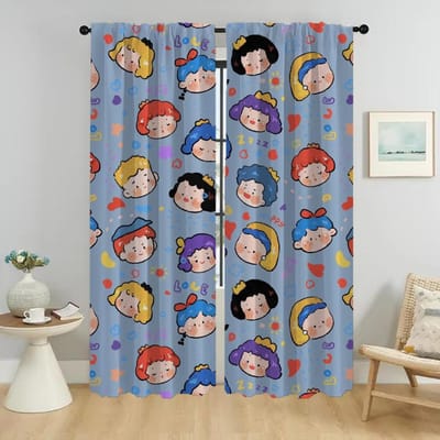 Schattig Baby Verduisteringsgordijn voor Kamer 2 Paneel Gordijnen voor Slaapkamer Halloween Decoratie Scheidingsschaduwen Home Interieur Gordijnen W50xH70cmx2pcs-CL