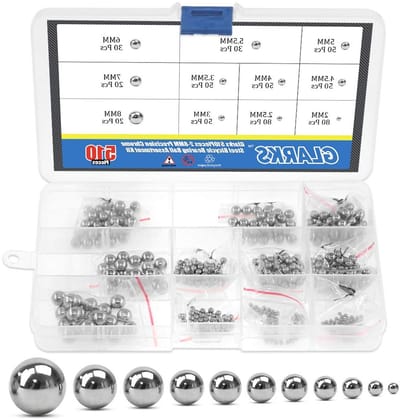 510 Stuks 11 Maten 2-8MM Precisie Chrome Stalen Diverse Losse Fiets Lager Ballen Assortiment Kit voor Onderhoud en Reparatie