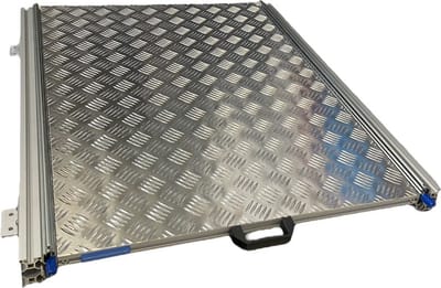 Alumium schuifframe met bovenplaat voor camper - 80x60 cm - 130 kg belastbaar