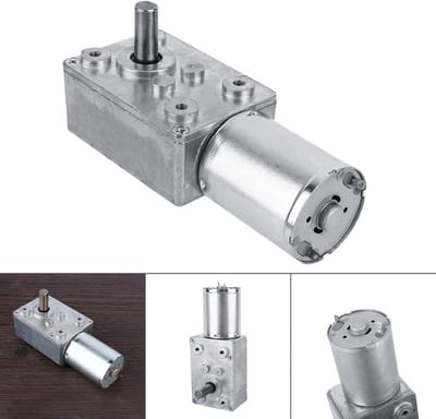 Krachtige 12V Worm Gear Motor met Hoge Koppel en Omkeerfunctie voor Diverse Toepassingen