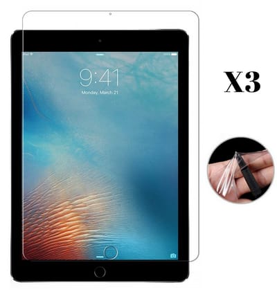 iPad 5 / 6 / Air 1 / Air 2 / Pro 2016 - 3 stuks Beschermende kunststoffen Plastic screenprotector transparante plastic schermfolie voor tablets