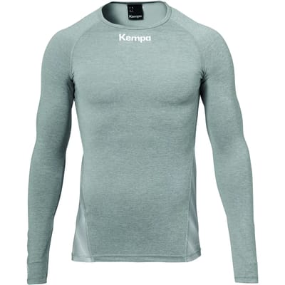Kempa Attitude Thermo Shirt Lange Mouw Kind Donker Grijs Melage Maat 116