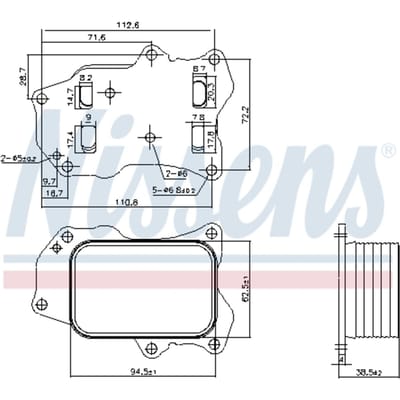 Olie radiator NISSENS 91426
