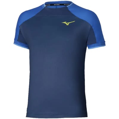 Mizuno Stargazer Shadow Graphic T-shirt Met Korte Mouwen Blauw M Man