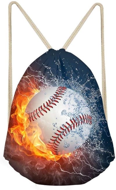 Sport Trekkoord Tas - Gymtas Outdoor - Vrije Tijd Activiteiten - Duurzaam Polyester - 34x41cm - Print-18