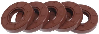 Dubbele lip olieafdichting met stalen veer voor rotatieas, 22 x 45 x 8 mm, FKM rubber, 5 stuks, hoge druk, duurzame afdichtringen