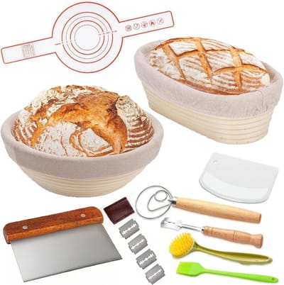 Rijsmandje Broodbakken - Rijsmandje Brood - Rijsmand Rond - Banneton - keukenhulp