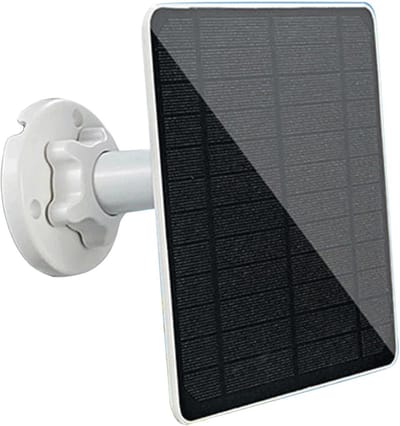 Zonnepaneel Beveiligingscamera - Camera Oplader - Ononderbroken Bewaking - IP66 Waterdicht - 20 x 15 x 5 cm - Zwart