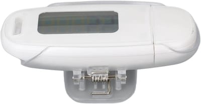 Stappenteller - Activiteitentracker - Gezond Leven - Groot LCD Scherm - 9x5x4 cm - Wit